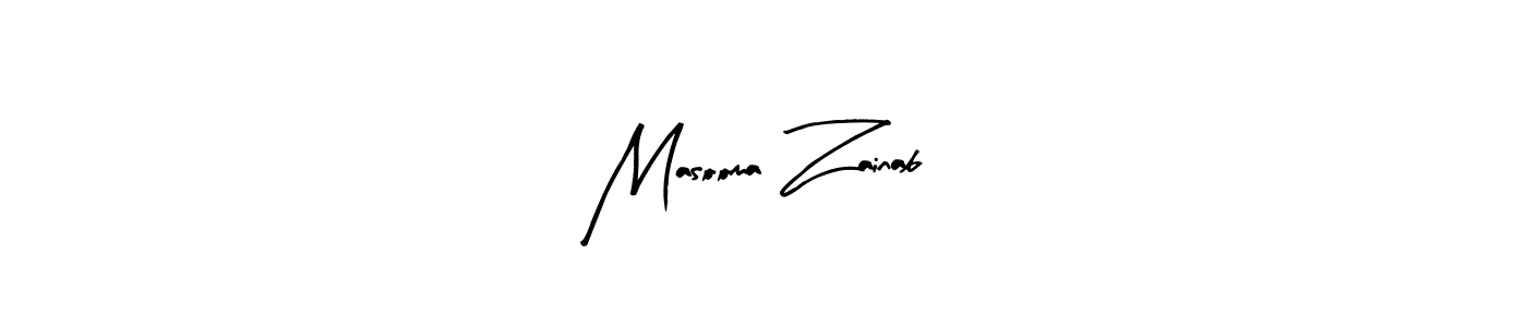 Make a beautiful signature design for name Masooma Zainab. Use this online signature maker to create a handwritten signature for free. Masooma Zainab signature style 8 images and pictures png