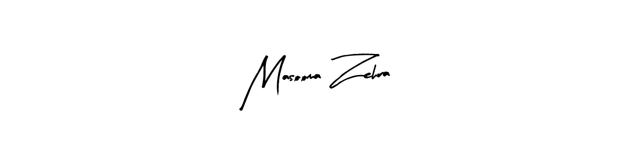 How to make Masooma Zehra name signature. Use Arty Signature style for creating short signs online. This is the latest handwritten sign. Masooma Zehra signature style 8 images and pictures png