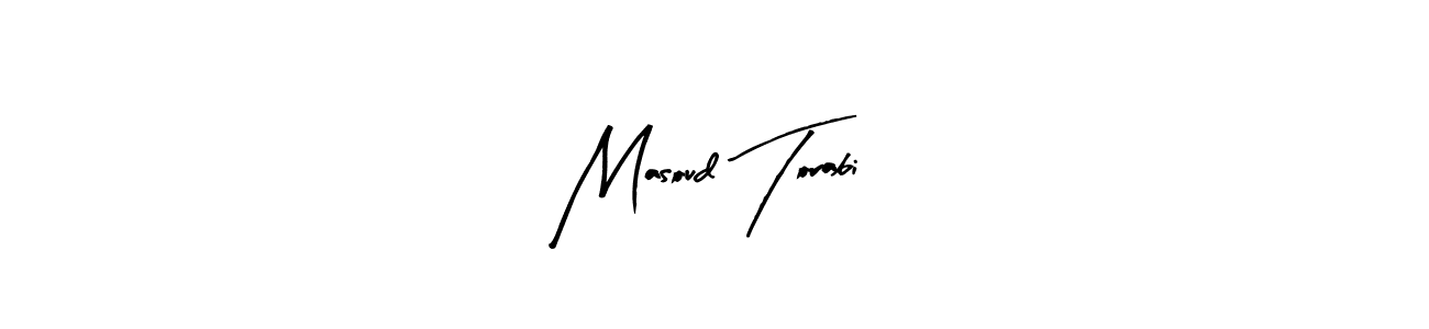 Similarly Arty Signature is the best handwritten signature design. Signature creator online .You can use it as an online autograph creator for name Masoud Torabi. Masoud Torabi signature style 8 images and pictures png