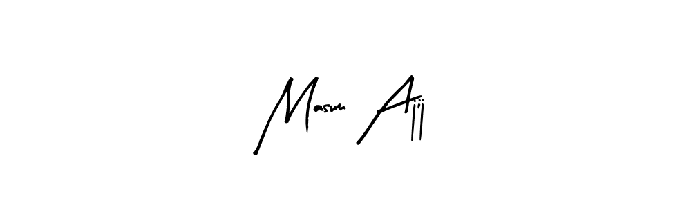 Similarly Arty Signature is the best handwritten signature design. Signature creator online .You can use it as an online autograph creator for name Masum Ajij. Masum Ajij signature style 8 images and pictures png