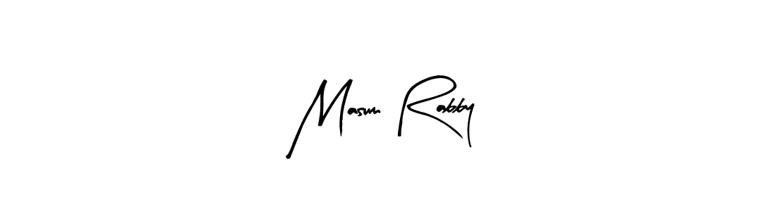 Masum Rabby stylish signature style. Best Handwritten Sign (Arty Signature) for my name. Handwritten Signature Collection Ideas for my name Masum Rabby. Masum Rabby signature style 8 images and pictures png
