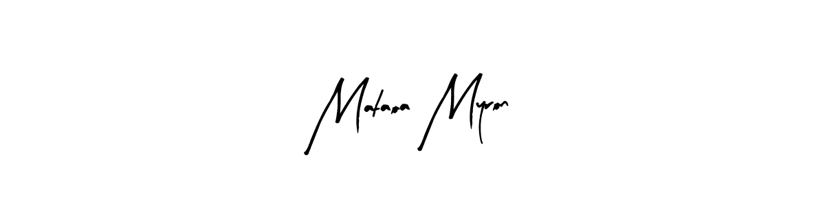 Mataoa Myron stylish signature style. Best Handwritten Sign (Arty Signature) for my name. Handwritten Signature Collection Ideas for my name Mataoa Myron. Mataoa Myron signature style 8 images and pictures png