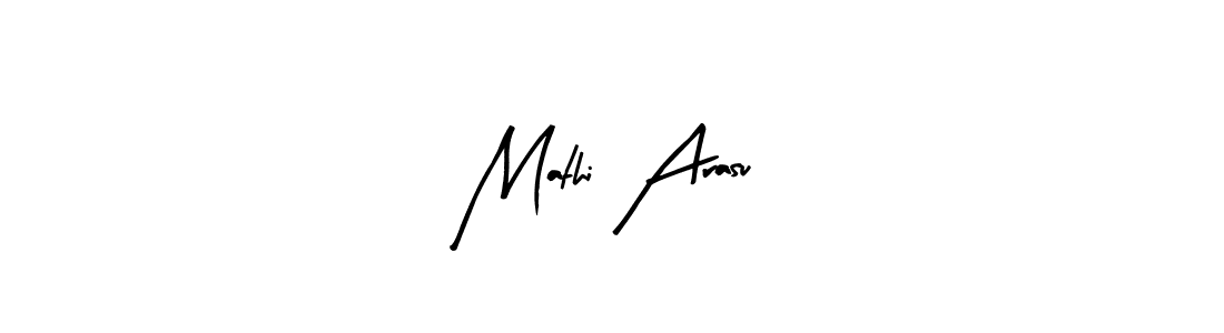 Similarly Arty Signature is the best handwritten signature design. Signature creator online .You can use it as an online autograph creator for name Mathi Arasu. Mathi Arasu signature style 8 images and pictures png
