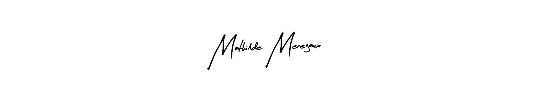 Use a signature maker to create a handwritten signature online. With this signature software, you can design (Arty Signature) your own signature for name Mathilde Menegaux. Mathilde Menegaux signature style 8 images and pictures png