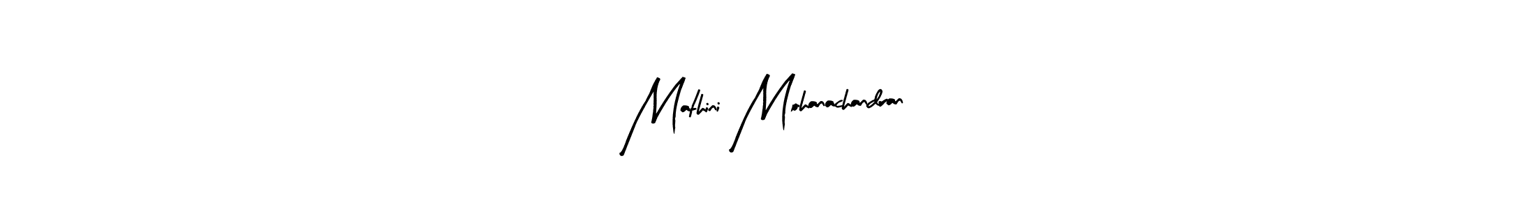 Make a beautiful signature design for name Mathini Mohanachandran. With this signature (Arty Signature) style, you can create a handwritten signature for free. Mathini Mohanachandran signature style 8 images and pictures png