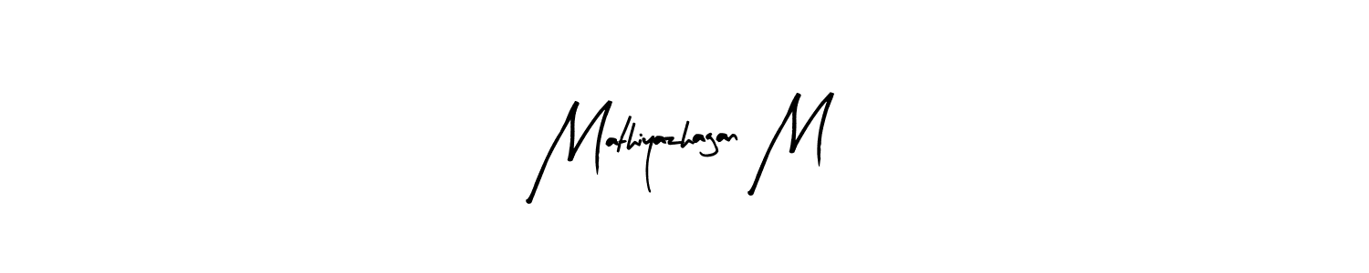 Also we have Mathiyazhagan M name is the best signature style. Create professional handwritten signature collection using Arty Signature autograph style. Mathiyazhagan M signature style 8 images and pictures png