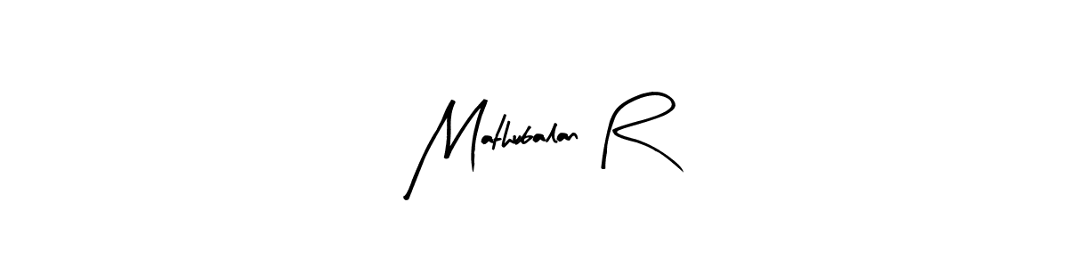 You should practise on your own different ways (Arty Signature) to write your name (Mathubalan R) in signature. don't let someone else do it for you. Mathubalan R signature style 8 images and pictures png