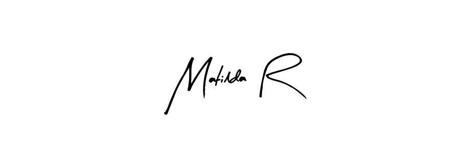 Similarly Arty Signature is the best handwritten signature design. Signature creator online .You can use it as an online autograph creator for name Matilda R. Matilda R signature style 8 images and pictures png