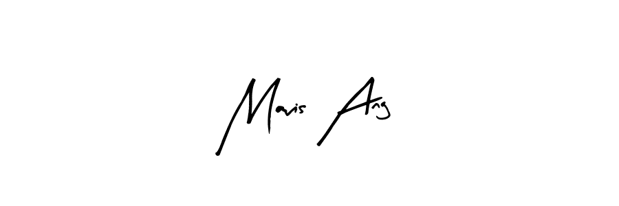 You should practise on your own different ways (Arty Signature) to write your name (Mavis Ang) in signature. don't let someone else do it for you. Mavis Ang signature style 8 images and pictures png