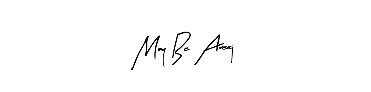 Design your own signature with our free online signature maker. With this signature software, you can create a handwritten (Arty Signature) signature for name May Be Areej. May Be Areej signature style 8 images and pictures png