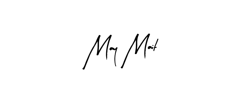Use a signature maker to create a handwritten signature online. With this signature software, you can design (Arty Signature) your own signature for name May Mait. May Mait signature style 8 images and pictures png