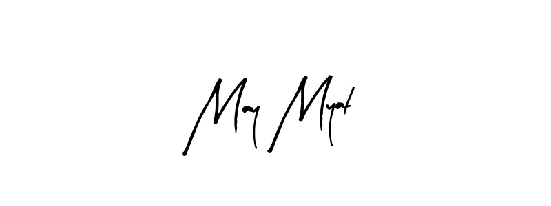 Make a beautiful signature design for name May Myat. With this signature (Arty Signature) style, you can create a handwritten signature for free. May Myat signature style 8 images and pictures png