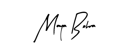 The Arty Signature handwriting style adds charm and authenticity to name Maya Bohra. A wonderful choice for personal thank-you notes. Maya Bohra signature style 8 images and pictures png