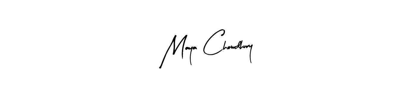 Similarly Arty Signature is the best handwritten signature design. Signature creator online .You can use it as an online autograph creator for name Maya Chowdhury. Maya Chowdhury signature style 8 images and pictures png