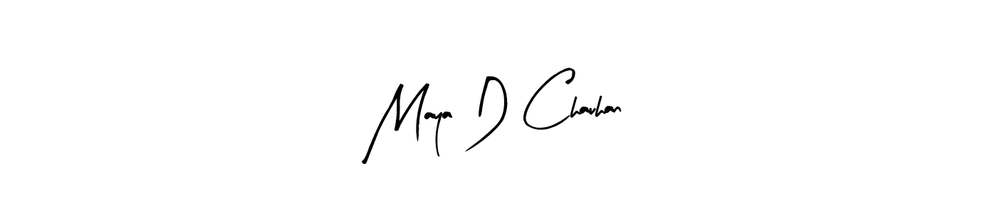 Similarly Arty Signature is the best handwritten signature design. Signature creator online .You can use it as an online autograph creator for name Maya D Chauhan. Maya D Chauhan signature style 8 images and pictures png