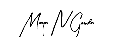 Maya N Gowda stylish signature style. Best Handwritten Sign (Arty Signature) for my name. Handwritten Signature Collection Ideas for my name Maya N Gowda. Maya N Gowda signature style 8 images and pictures png