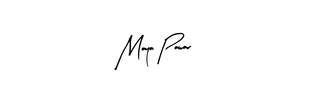 How to make Maya Pawar name signature. Use Arty Signature style for creating short signs online. This is the latest handwritten sign. Maya Pawar signature style 8 images and pictures png
