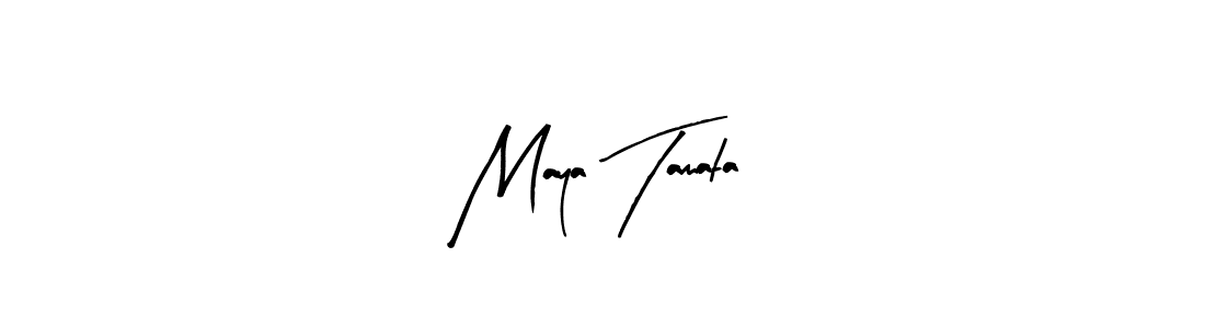 Design your own signature with our free online signature maker. With this signature software, you can create a handwritten (Arty Signature) signature for name Maya Tamata. Maya Tamata signature style 8 images and pictures png