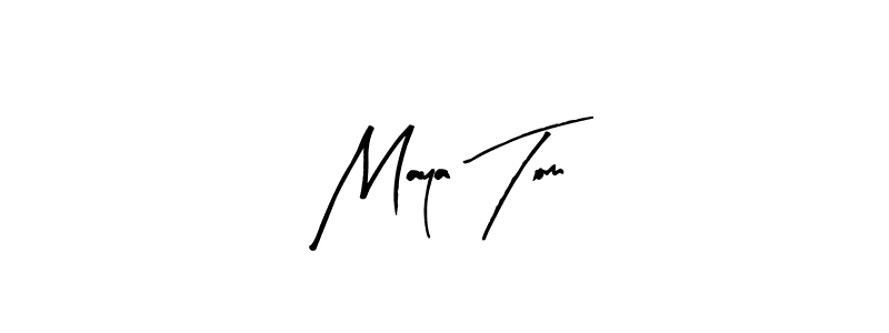 Arty Signature is a professional signature style that is perfect for those who want to add a touch of class to their signature. It is also a great choice for those who want to make their signature more unique. Get Maya Tom name to fancy signature for free. Maya Tom signature style 8 images and pictures png