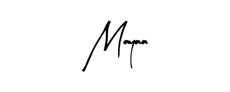 Generate high-definition signature styles for Mayaa. The Arty Signature typeface ensures crisp legibility and sophisticated design. Mayaa signature style 8 images and pictures png