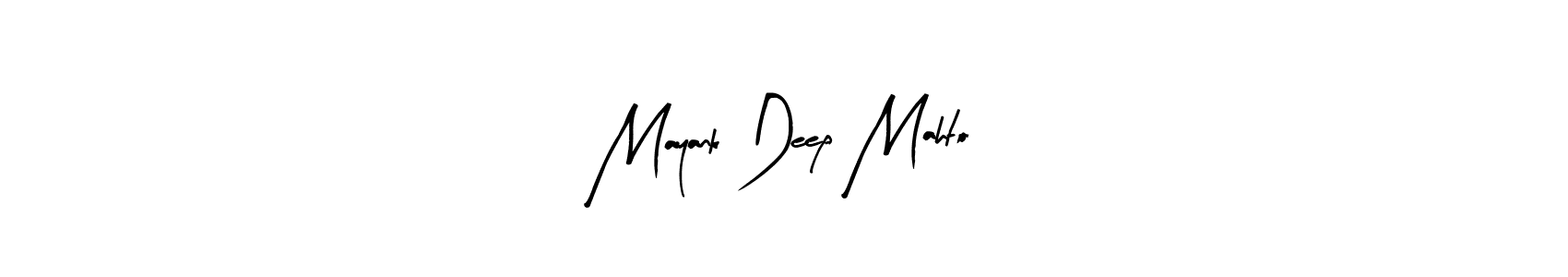 Create a beautiful signature design for name Mayank Deep Mahto. With this signature (Arty Signature) fonts, you can make a handwritten signature for free. Mayank Deep Mahto signature style 8 images and pictures png