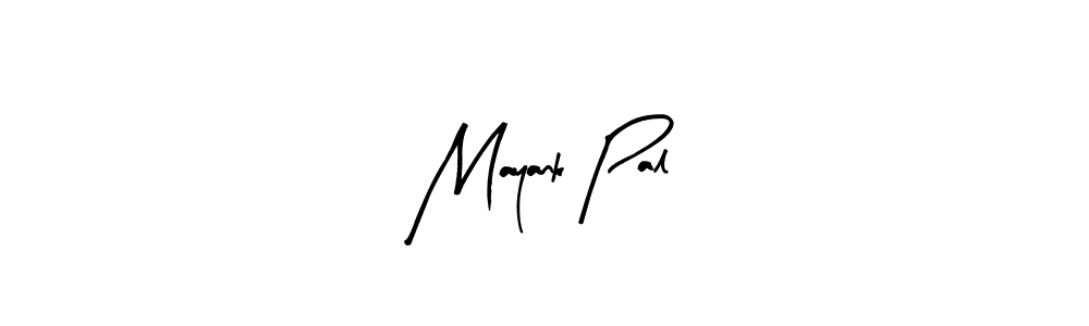 How to make Mayank Pal name signature. Use Arty Signature style for creating short signs online. This is the latest handwritten sign. Mayank Pal signature style 8 images and pictures png