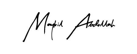 The Arty Signature font transforms the name Maykil Abdullah into an executive sign with sharp precision and distinguished character. Maykil Abdullah signature style 8 images and pictures png