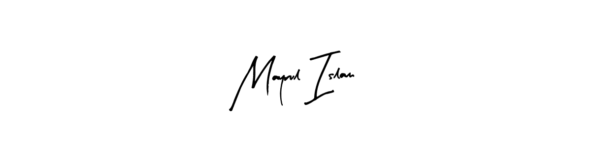 Make a beautiful signature design for name Mayrul Islam. With this signature (Arty Signature) style, you can create a handwritten signature for free. Mayrul Islam signature style 8 images and pictures png