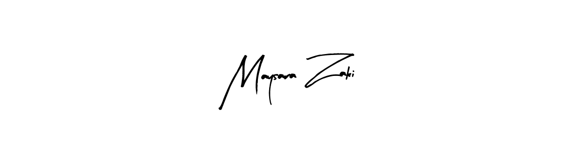 Design your own signature with our free online signature maker. With this signature software, you can create a handwritten (Arty Signature) signature for name Maysara Zaki. Maysara Zaki signature style 8 images and pictures png