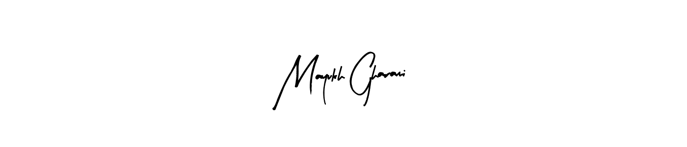 You should practise on your own different ways (Arty Signature) to write your name (Mayukh Gharami) in signature. don't let someone else do it for you. Mayukh Gharami signature style 8 images and pictures png