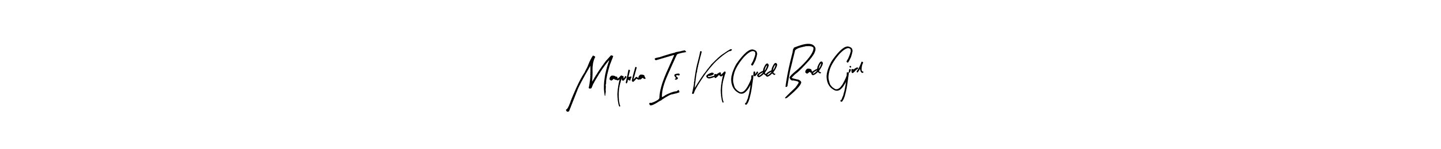 You can use this online signature creator to create a handwritten signature for the name Mayukha Is Very Gudd Bad Girl. This is the best online autograph maker. Mayukha Is Very Gudd Bad Girl signature style 8 images and pictures png