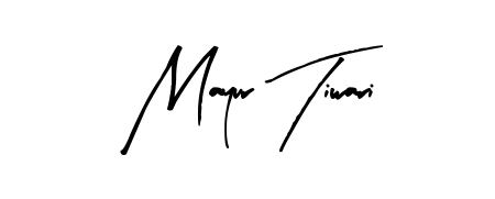 Style your name Mayur Tiwari with confidence using Arty Signature signature design. Simple, elegant, and ready for immediate document use. Mayur Tiwari signature style 8 images and pictures png