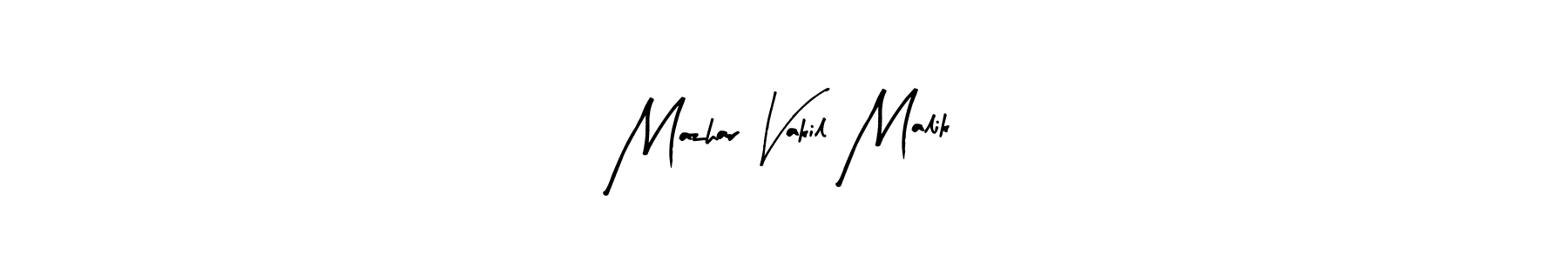 How to make Mazhar Vakil Malik signature? Arty Signature is a professional autograph style. Create handwritten signature for Mazhar Vakil Malik name. Mazhar Vakil Malik signature style 8 images and pictures png