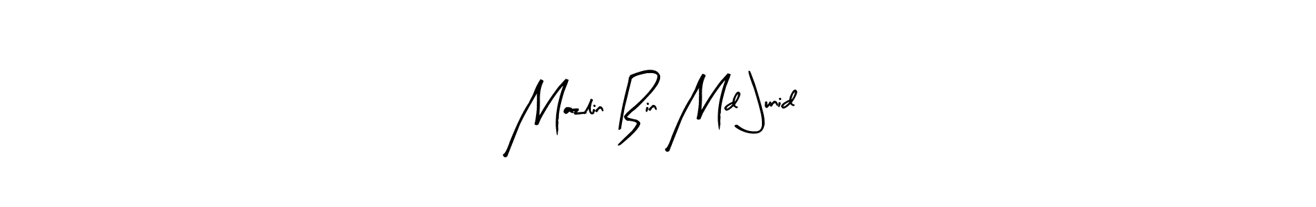 Mazlin Bin Md Junid stylish signature style. Best Handwritten Sign (Arty Signature) for my name. Handwritten Signature Collection Ideas for my name Mazlin Bin Md Junid. Mazlin Bin Md Junid signature style 8 images and pictures png