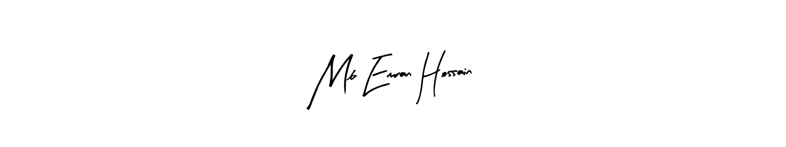 How to make Mb Emran Hossain signature? Arty Signature is a professional autograph style. Create handwritten signature for Mb Emran Hossain name. Mb Emran Hossain signature style 8 images and pictures png