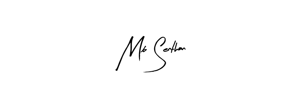 Design your own signature with our free online signature maker. With this signature software, you can create a handwritten (Arty Signature) signature for name Mb Senthan. Mb Senthan signature style 8 images and pictures png