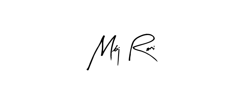 if you are searching for the best signature style for your name Mbj Roni. so please give up your signature search. here we have designed multiple signature styles  using Arty Signature. Mbj Roni signature style 8 images and pictures png