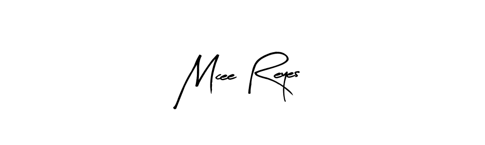 Similarly Arty Signature is the best handwritten signature design. Signature creator online .You can use it as an online autograph creator for name Mcee Reyes. Mcee Reyes signature style 8 images and pictures png