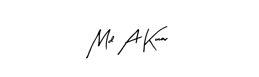 You should practise on your own different ways (Arty Signature) to write your name (Md A Kumar) in signature. don't let someone else do it for you. Md A Kumar signature style 8 images and pictures png