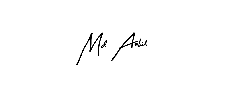 You can use this online signature creator to create a handwritten signature for the name Md Aahil. This is the best online autograph maker. Md Aahil signature style 8 images and pictures png