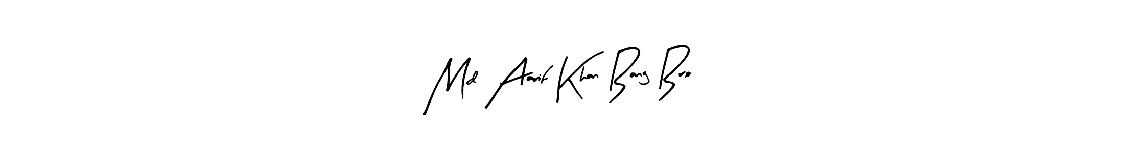 Make a beautiful signature design for name Md Aarif Khan Bang Bro. With this signature (Arty Signature) style, you can create a handwritten signature for free. Md Aarif Khan Bang Bro signature style 8 images and pictures png