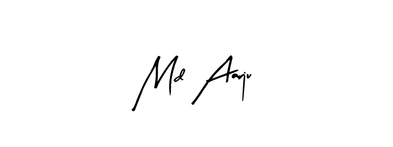 Make a beautiful signature design for name Md Aarju. With this signature (Arty Signature) style, you can create a handwritten signature for free. Md Aarju signature style 8 images and pictures png