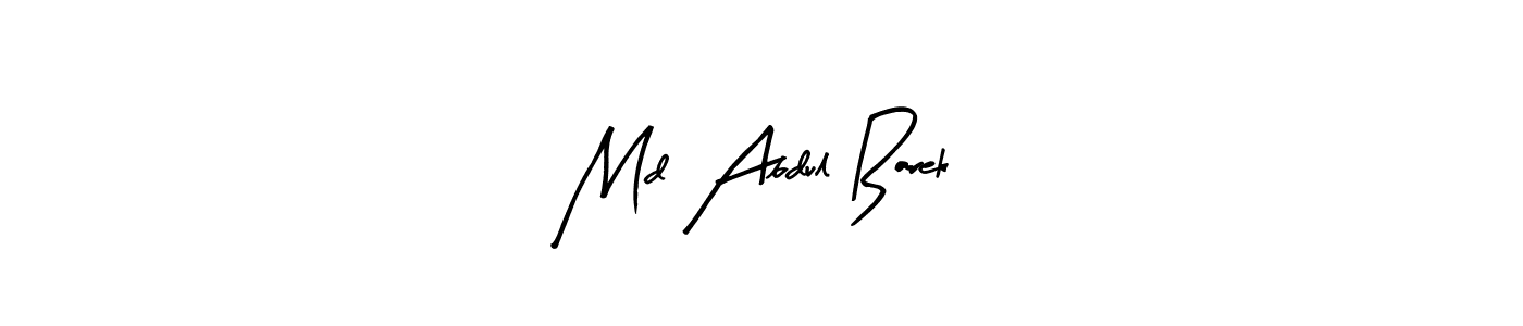 The best way (Arty Signature) to make a short signature is to pick only two or three words in your name. The name Md Abdul Barek include a total of six letters. For converting this name. Md Abdul Barek signature style 8 images and pictures png