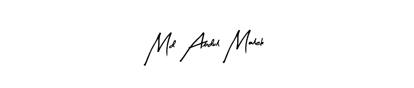 Design your own signature with our free online signature maker. With this signature software, you can create a handwritten (Arty Signature) signature for name Md Abdul Malek. Md Abdul Malek signature style 8 images and pictures png