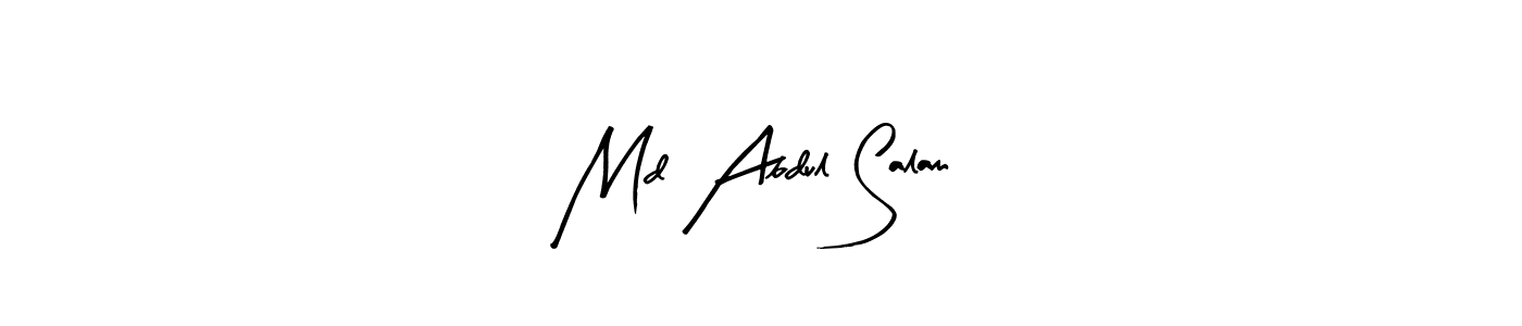 You should practise on your own different ways (Arty Signature) to write your name (Md Abdul Salam) in signature. don't let someone else do it for you. Md Abdul Salam signature style 8 images and pictures png