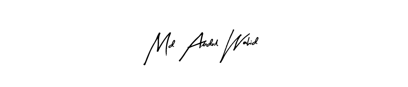 Similarly Arty Signature is the best handwritten signature design. Signature creator online .You can use it as an online autograph creator for name Md Abdul Wahid. Md Abdul Wahid signature style 8 images and pictures png