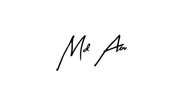 Use a signature maker to create a handwritten signature online. With this signature software, you can design (Arty Signature) your own signature for name Md Abu. Md Abu signature style 8 images and pictures png