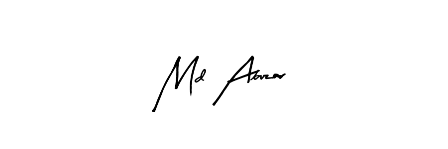 Make a beautiful signature design for name Md Abuzar. With this signature (Arty Signature) style, you can create a handwritten signature for free. Md Abuzar signature style 8 images and pictures png