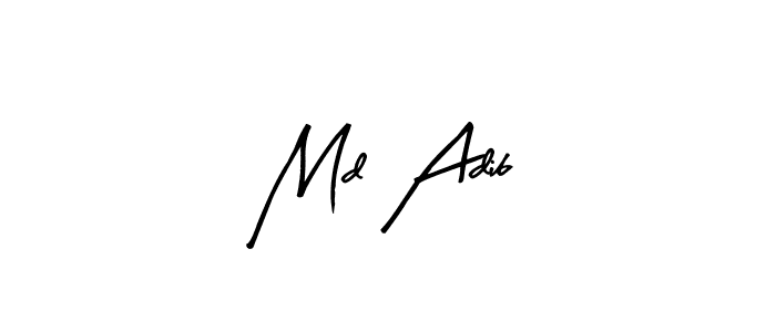 You can use this online signature creator to create a handwritten signature for the name Md Adib. This is the best online autograph maker. Md Adib signature style 8 images and pictures png