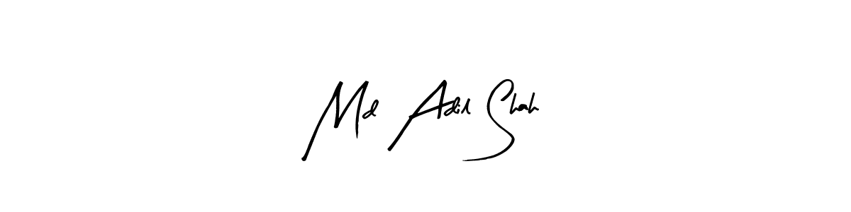 Also You can easily find your signature by using the search form. We will create Md Adil Shah name handwritten signature images for you free of cost using Arty Signature sign style. Md Adil Shah signature style 8 images and pictures png